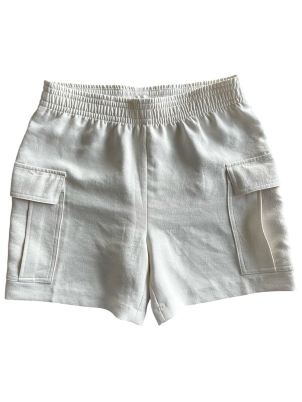 Aritzia Wilfred Highlight Cargo Shorts Relaxed Mid-rise Japanese Crepe Summer